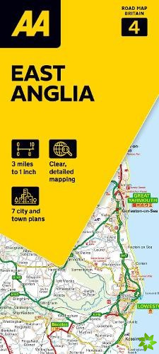 AA Road Map East Anglia