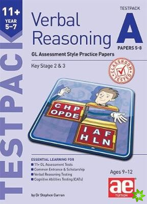 11+ Verbal Reasoning Year 5-7 GL & Other Styles Testpack A Papers 5-8