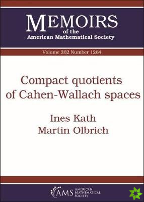 Compact Quotients of Cahen-Wallach Spaces