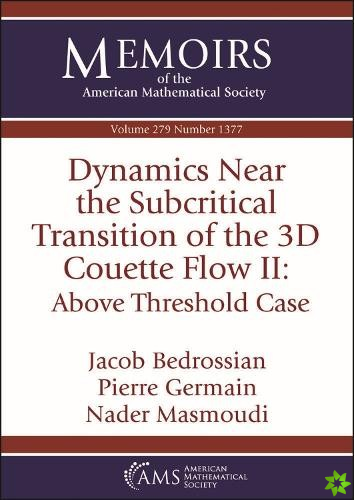 Dynamics Near the Subcritical Transition of the 3D Couette Flow II: Above Threshold Case
