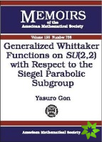 Generalized Whittaker Functions on SU(2, 2) with Respect to the Siegel Parabolic Subgroup