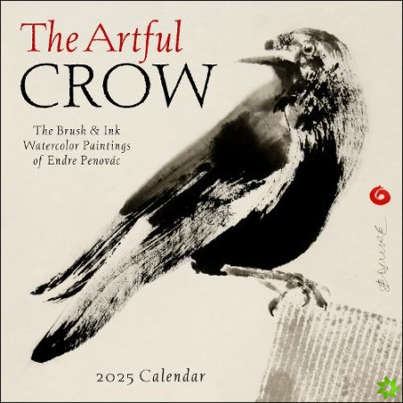 Artful Crow 2025 Wall Calendar