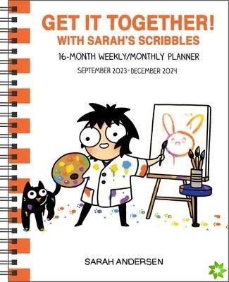 Sarah's Scribbles 16-Month 2023-2024 Weekly/Monthly Planner Calendar