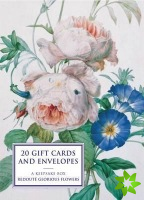 Tin Box of 20 Gift Cards and Envelopes: Redoute Glorious Flowers
