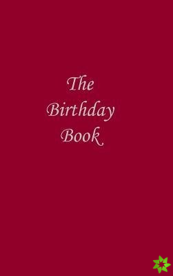 Birthday Book (Dark Red Cover)