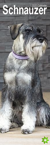 Schnauzer Slim Calendar 2025 Dog Breed Slimline Calendar - 12 Month
