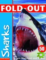 Fold-Out Poster Sticker Book: Sharks