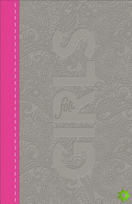 CSB Study Bible for Girls Pewter/Pink, Paisley Design LeatherTouch
