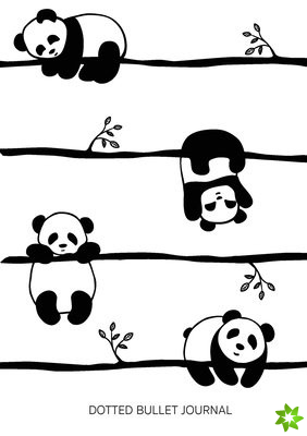Cute Pandas - Dotted Bullet Journal