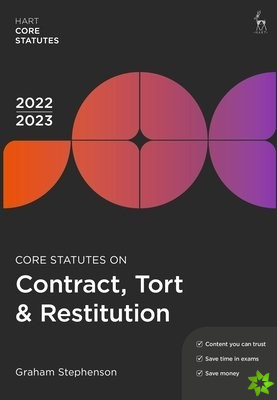 Core Statutes on Contract, Tort & Restitution 2022-23