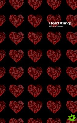 Heartstrings Lifestyle Journal, Blank Notebook, Dotted Lines, 288 Pages, Wide Ruled, 6 x 9 (A5) Hardcover (Black)