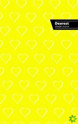 Dearest Lifestyle Journal, Write-in Notebook, Dotted Lines, Wide Ruled, Medium Size 6 x 9 Inch (A5) Hardcover (Yellow)