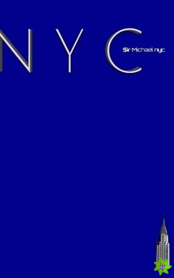 NYC Chrysler building bright blue classic grid page notepad $ir Michael Limited edition