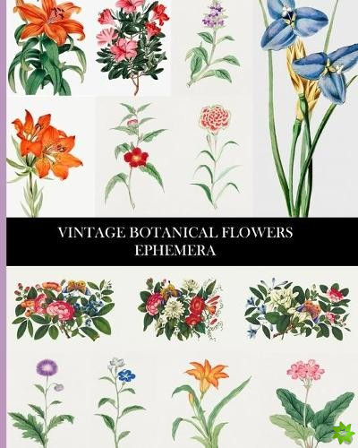 Vintage Botanical Flowers Ephemera