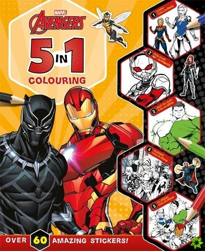 Marvel Avengers: 5 in 1 Colouring