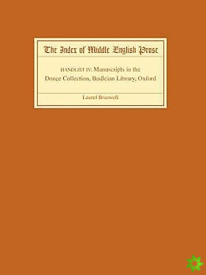 Index of Middle English Prose Handlist IV