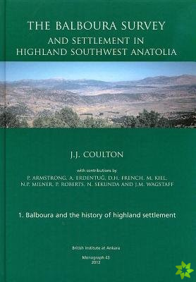 Balboura Survey and Settlement in Highland Southwest Anatolia