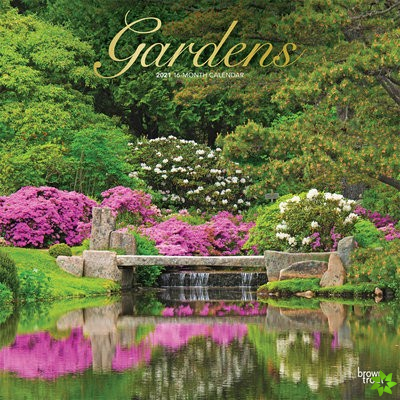Gardens 2021 Square Foil Calendar