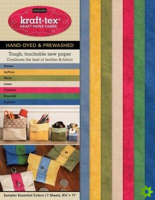 kraft-tex (R) Designer 7 Essential Colours Sampler Pack, Hand-dyed & Prewashed
