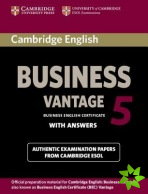 Cambridge English Business 5 Vantage Student's Book with Answers