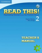 Read This! Level 2 Teacher's Manual with Audio CD