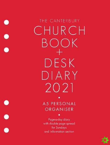 Canterbury Church Book & Desk Diary 2021 A5 Personal Organiser Edition