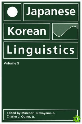 Japanese/Korean Linguistics, Volume 9