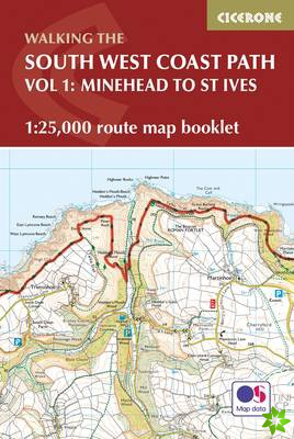 South West Coast Path Map Booklet - Vol 1: Minehead to St Ives