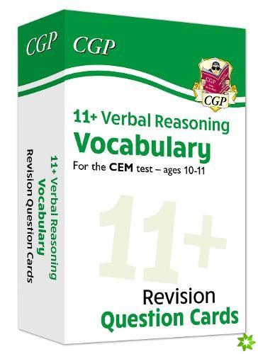 11+ CEM Revision Question Cards: Verbal Reasoning Vocabulary - Ages 10-11
