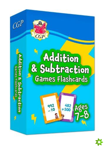 Addition & Subtraction Games Flashcards for Ages 7-8 (Year 3)