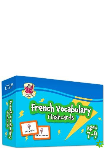 French Vocabulary Flashcards for Ages 7-9 (with Free Online Audio)