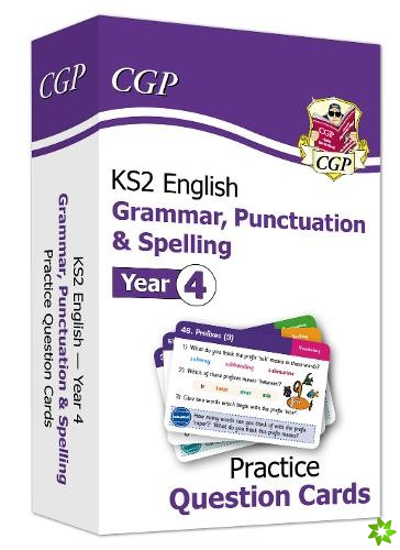 KS2 English Year 4 Practice Question Cards: Grammar, Punctuation & Spelling