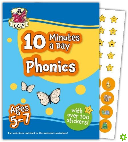 New 10 Minutes a Day Phonics for Ages 5-7 (with reward stickers)