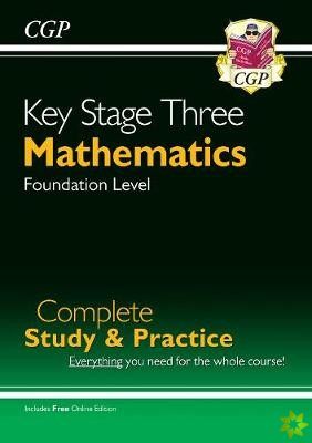 New KS3 Maths Complete Revision & Practice  Foundation (includes Online Edition, Videos & Quizzes)