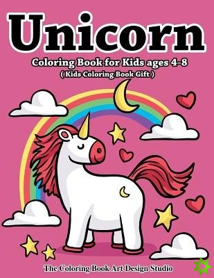 Unicorn Coloring Book for Kids Ages 4-8 (Kids Coloring Book Gift)