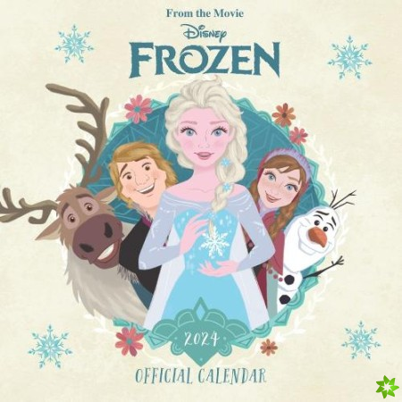 Official Disney Frozen 2 2024 Square Wall Calendar