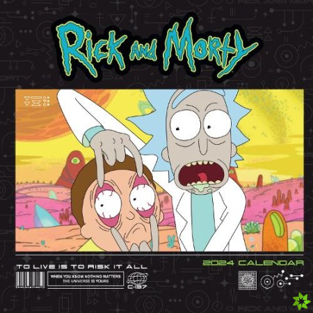 Official Rick & Morty 2024 Square Wall Calendar