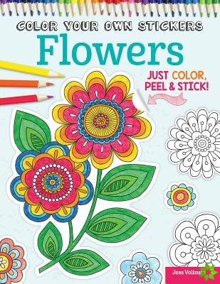 Color Your Own Stickers Flowers