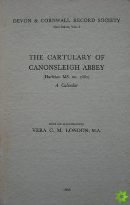 Cartulary of Canonsleigh Abbey