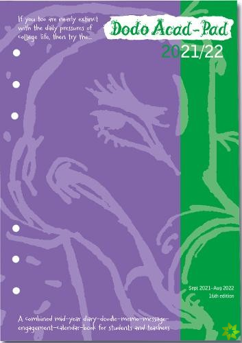 Dodo Acad-Pad 2021-2022 Filofax-compatible A5 Organiser Diary Refill, Mid Year / Academic Year, Week to View