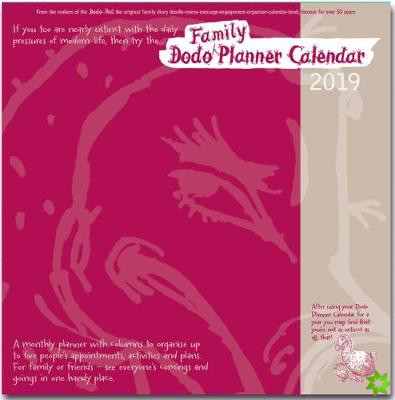 Dodo Family Planner Calendar 2019 - Month to View with 5 Daily Columns