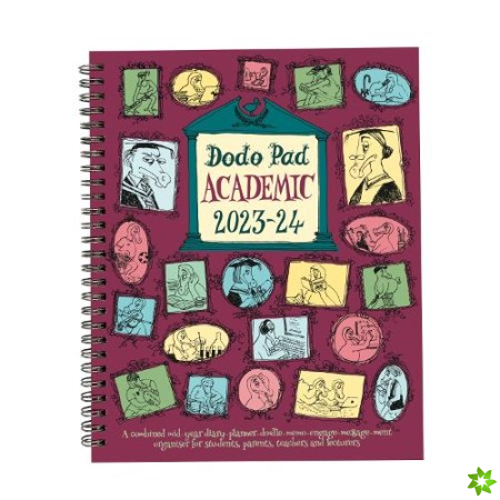 Dodo Pad Academic 2023-2024 Mid Year Desk Diary, Academic Year, Week to View