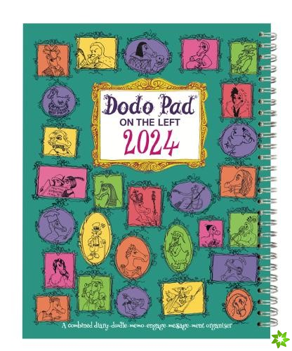 Dodo Pad ON THE LEFT Desk Diary 2024 - Week to View, Calendar Year Diary