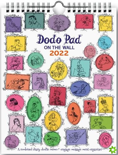 Dodo Wall Pad 2022 - Calendar Year Wall Hanging Week to View Calendar Organiser