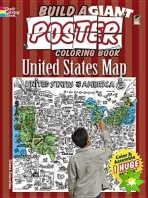 Build a Giant Poster Coloring Book--United States Map