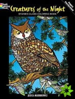Creatures of the Night Stained Glass Coloring Book