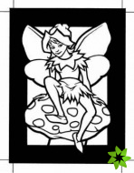 Mini Fairy World Stained Glass Coloring Book