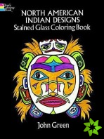 North American Indian Designs Stained Glass Colouring Book