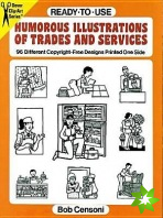 Ready-to-Use Humorous Illustrations of Trades and Services