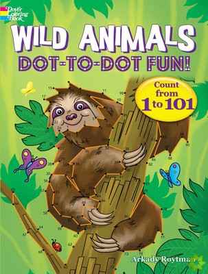 Wild Animals Dot-to-Dot Fun